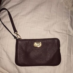 MK Maroon Wristlet
